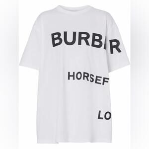 Burberry unisex Horseferry-print T-shirt White L